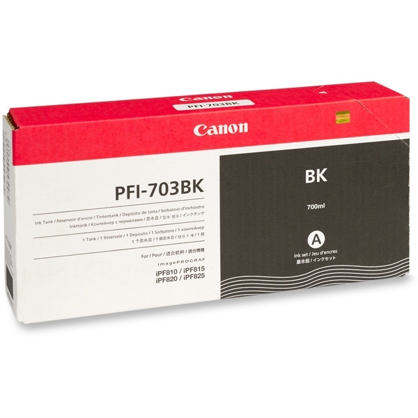 Canon PFI-703BK cartucho de tinta negro XL (original) 2963B001 018384 - 1