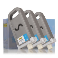 Canon PFI-703C pack 3 x cartucho de tinta cian XL (marca 123tinta) 2964B003C 132097