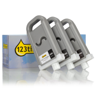 Canon PFI-703MBK cartucho negro mate XL (marca 123tinta) | Pack 3 uds