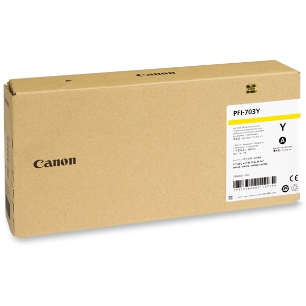 Canon PFI-703Y  cartucho de tinta amarillo XL (original) 2966B001 018390 - 1
