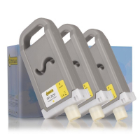 Canon PFI-703Y pack 3 x cartucho de tinta amarillo XL (marca 123tinta) 2966B003C 132100