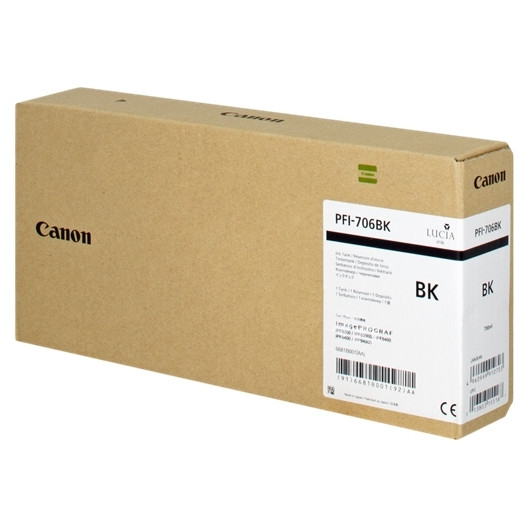 Canon PFI-706BK cartucho de tinta negro XL (original)