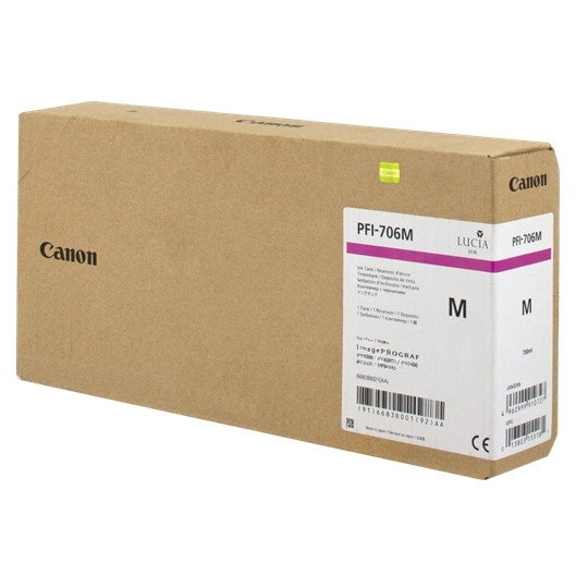 Canon PFI-706M cartucho de tinta magenta XL (original) 6683B001 018880 - 1