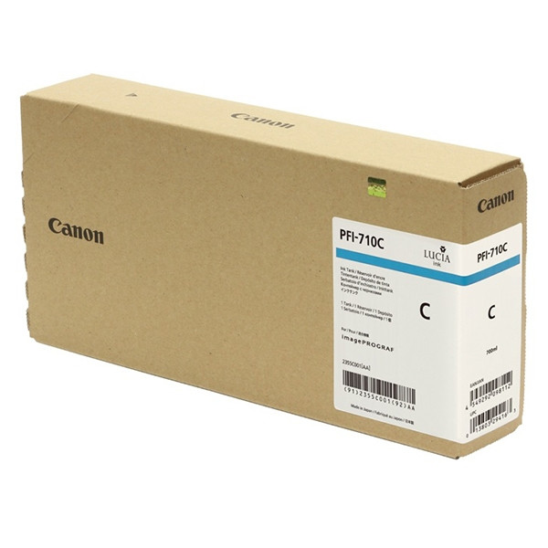 Canon PFI-710C cartucho de tinta cian (original) 2355C001 010178 - 1