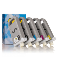 Canon PFI-710 cartuchos de tinta (marca 123tinta) | Pack 2 negros + 3 colores 130711