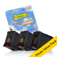Canon PG-540L/CL-541XL cartuchos de tinta (marca 123tinta) | Pack 2 negros + color + 100 hojas de papel fotográfico 132273