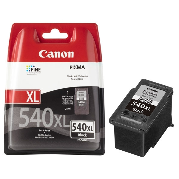 Canon PG-540XL cartucho de tinta negro XL (original) 5222B001 5222B005 018706 - 1