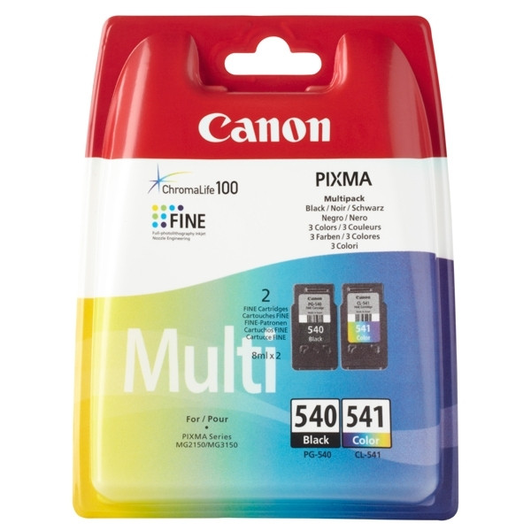 Canon PG-540/ CL-541 Pack ahorro negro + color (original) 5225B006 5225B007 018710 - 1