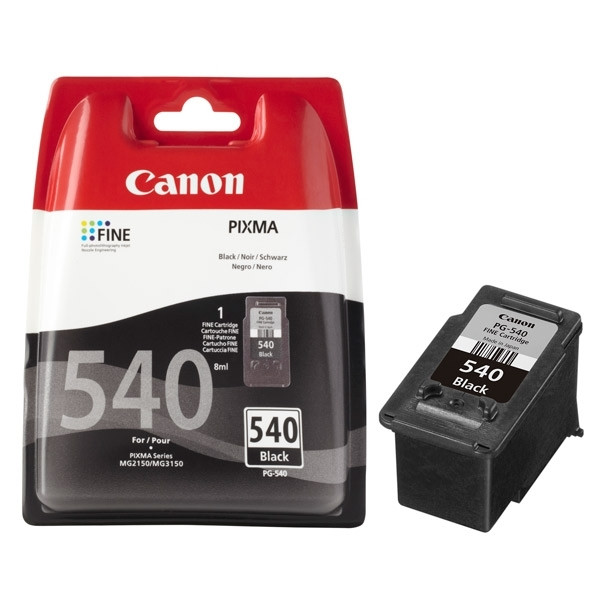 Canon PG-540 cartucho de tinta negro (original) 5225B001 5225B004 5225B005 018702 - 1