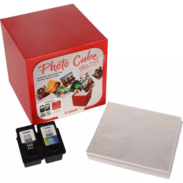 Canon PG-560 / CL-561 + 40 hojas de papel fotográfico (original)