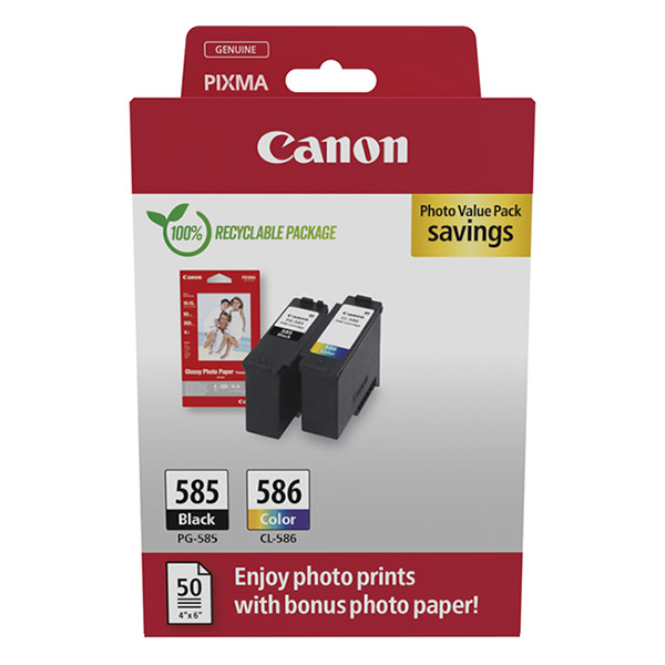 Canon PG-585 / CL-586 photo value multipack (original) – imagen 2