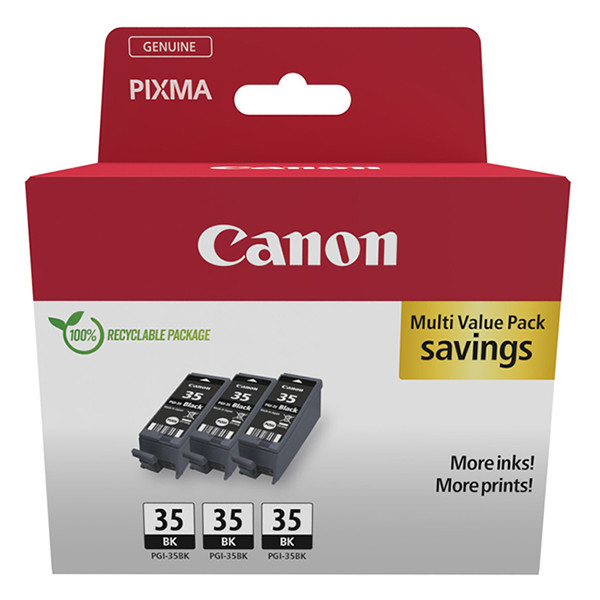 Canon PGI-35 negro pack triple (original)