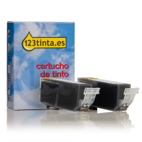 Canon PGI-525PGBK pack 2x cartucho de tinta negro (marca 123tinta) 4529B006C 132103