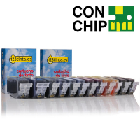 Canon PGI-525 PGBK + serie CLI-526 BK/C/M/Y/GY (marca 123tinta) | Pack 2 negros + 4 colores