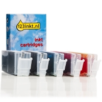 Canon PGI-550PGBK/CLI-551 cartuchos de tinta (marca 123tinta) | Pack 2 negros + 3 colores 127143