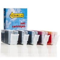 Canon PGI-550PGBK XL / CLI-551XL Pack ahorro (2 negro + 3 color) (marca 123tinta) 6431B001C 6443B001C 6444B001C 6445B001C 6446B001C 120892