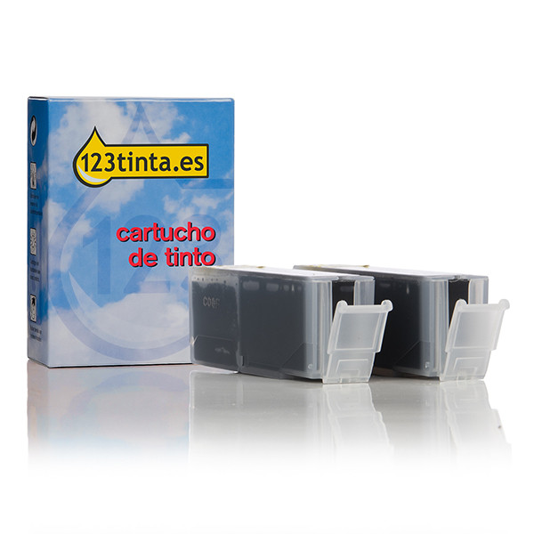 Canon PGI-550PGBK XL cartucho de tinta negro (marca 123tinta) | Pack 2 uds 132133 - 1