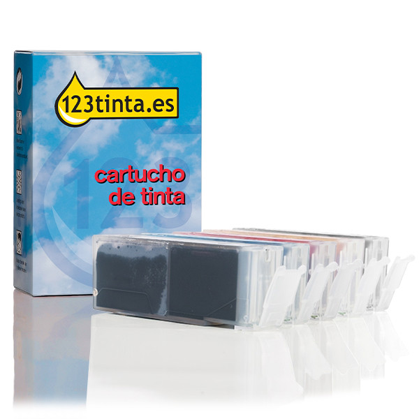 Canon PGI-550XL/CLI-551 cartuchos de tinta (marca 123tinta) | Pack negro + color 132086 - 1