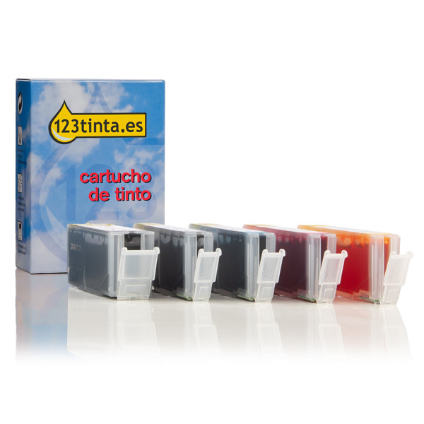 Canon PGI-570XL/CLI-571 cartuchos de tinta (marca 123tinta) | Pack negro + color 132104 - 1