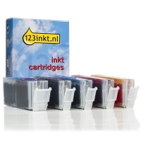 Canon PGI-580PGBK XL/CLI-581 XL cartuchos de tinta (marca 123tinta) | Pack 2 negros + 3 colores 127147