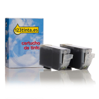 Canon PGI-5BK cartucho negro con chip (marca 123tinta) | Pack 2 uds 132154
