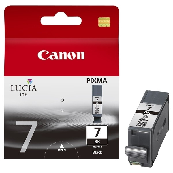 Canon PGI-7BK cartucho de tinta negro (original) 2442B001 2444B001 2444B001AA 018226 - 1