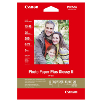 Canon PP-201 Papel foto Glossy Plus II | 265 gramos | 13 x 18 cm | 20 hojas 064580