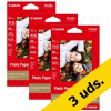 Pack x3: Canon PP-201 Papel Photo Glossy Plus II 265 gramos 10 x 15 cm (50 hojas) 154044 - 1
