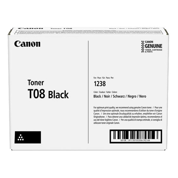 Canon T08 toner negro (original) 3010C006 017584 - 1
