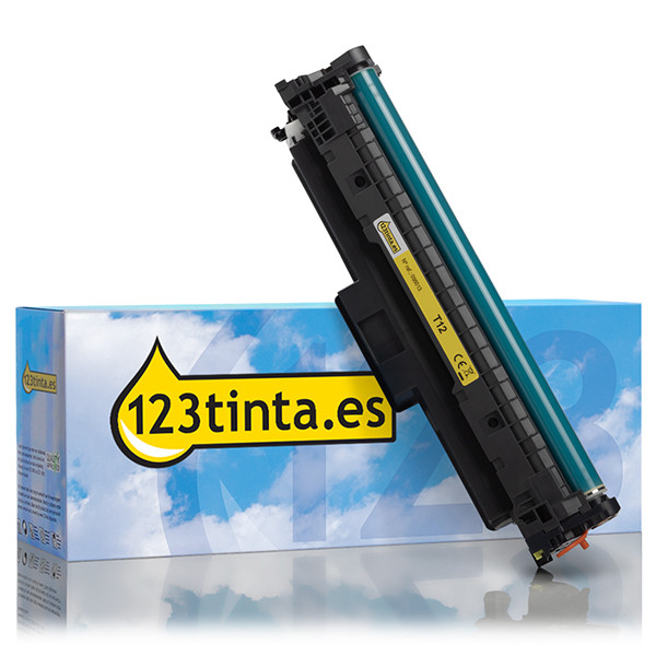 Canon T12 toner amarillo (marca 123tinta) 5095C006C 095013 - 1