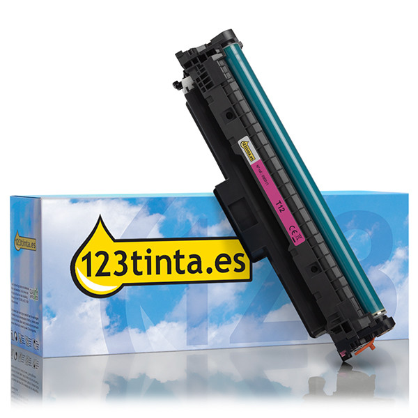 Canon T12 toner magenta (marca 123tinta) 5096C006C 095011 - 1