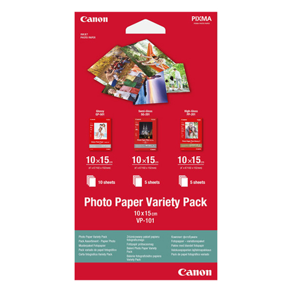 Canon VP-101 Papel foto pack variado 10 x 15 cm | 20 hojas