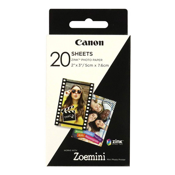 Canon ZINK Papel fotográfico autoadhesivo 5 x 7,6 cm (20 hojas)
