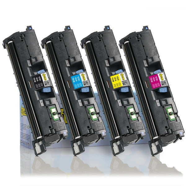 Canon serie 701BK, 701C, 701M, 701Y toners (marca 123tinta) | Pack negro + 3 colores 130080 - 1