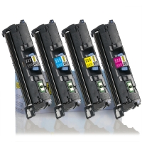 Canon serie 701BK, 701C, 701M, 701Y toners (marca 123tinta) | Pack negro + 3 colores 130080