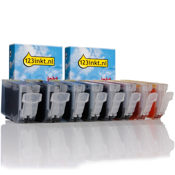 Canon serie BCI-3 cartuchos de tinta (marca 123tinta) | Pack 2 negros + 2 colores 120000 - 1