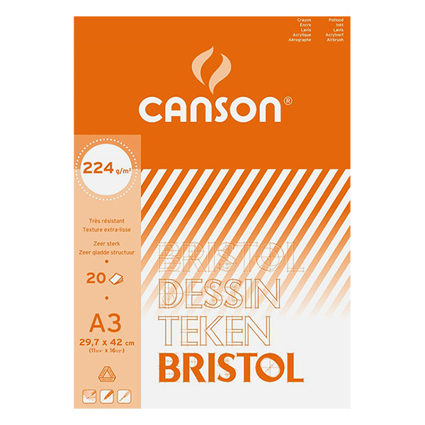 Canson bloc de dibujo | espiral | A3 | 20 hojas 224518 - 1