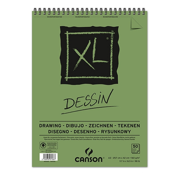 Canson bloc de dibujo | espiral | A3 | 50 hojas 224515 - 1
