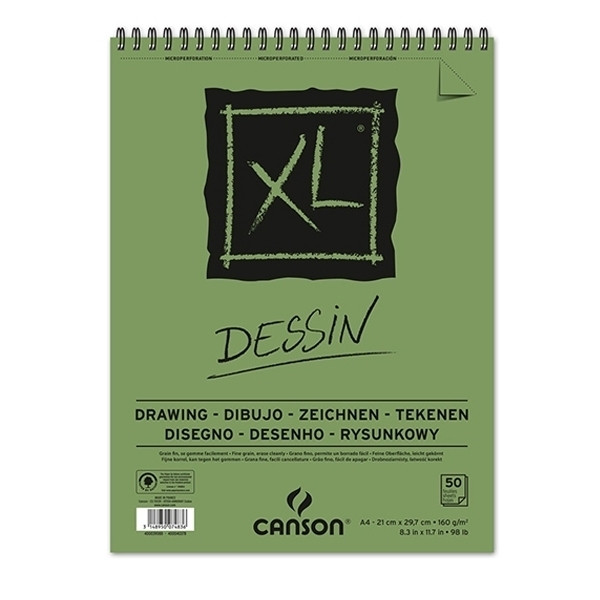 Canson bloc de dibujo | espiral | A4 | 50 hojas