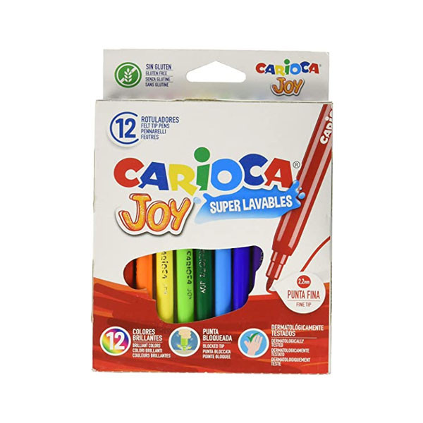Carioca Rotulador Joy - caja de 12 colores  425740 - 1