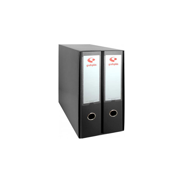 Carpeta Archivador Doble A4 negro