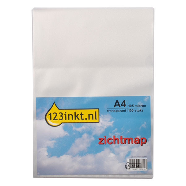 Carpeta transparente 123tinta A4 105 micras (100 piezas) 300446 - 1