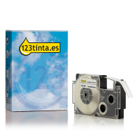 Casio XR-3WE cinta negra sobre blanca de 3,5 mm (marca 123tinta) 056314