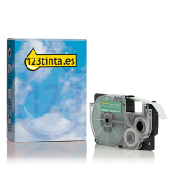 Casio XR-9AGN cinta blanca sobre verde de 9 mm (marca 123tinta) 056336
