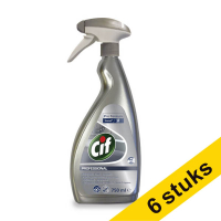 Cif Limpiador Acero Inoxidable Pro Formula 750 ml | Pack 6 uds