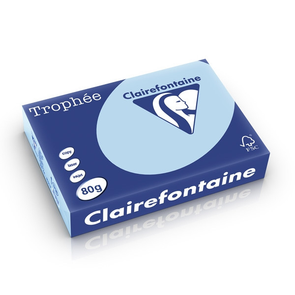 Clairefontaine azul Papel de color 80 gramos A4 (500 hojas)