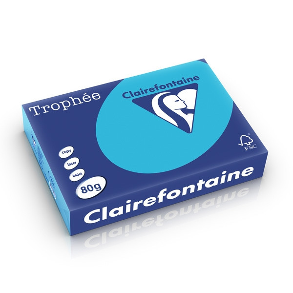 Clairefontaine azul real Papel de color 80 gramos A4 (500 hojas) 250176 - 1