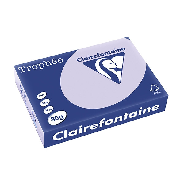 Clairefontaine lila Papel de color 80 gramos A4 (500 hojas) 250052 - 1