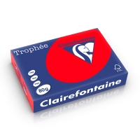 Clairefontaine rojo coral Papel de color 80 gramos A4 (500 hojas) 250175