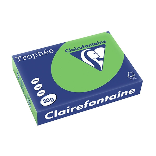 Clairefontaine verde hierba Papel de color 80 gramos A4 (500 hojas) 250061 - 1